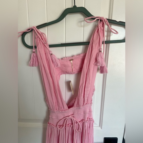 Free People Santa Maria Maxi Dress SZM Petal Pink NWT - Picture 2 of 12